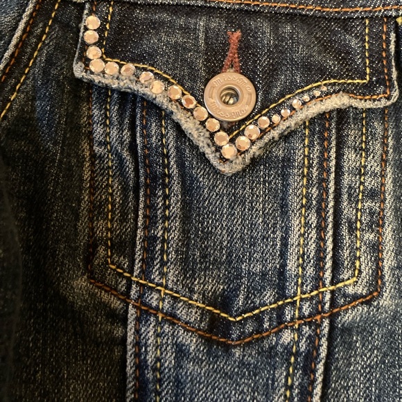 Miss Me Rhinestone Jean Jacket - Picture 7 of 10